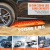 image:imageVEVOR 7 TON Traction Boards with TPR Material Recovery Boards for Offroad VehiclesCarsPickupsSUVsRVs Pair Tire Traction Mats on Snow Sand Mud and Loose Terrain Storage Bags Short BlackORANGE41