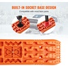 image:imageVEVOR 7 TON Traction Boards with TPR Material Recovery Boards for Offroad VehiclesCarsPickupsSUVsRVs Pair Tire Traction Mats on Snow Sand Mud and Loose Terrain Storage Bags Short BlackORANGE41