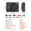 image:imageVEVOR 8 400W Underseat Car Subwoofer Slim Powered Car Subwoofers Under The Seat Low Profile Audio Sub Builtin Amplifier HighLow Level Input amp Volume Controller for SUVs Car Truck RV8IN