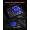 image:imageVEVOR 8 400W Underseat Car Subwoofer Slim Powered Car Subwoofers Under The Seat Low Profile Audio Sub Builtin Amplifier HighLow Level Input amp Volume Controller for SUVs Car Truck RV10IN