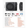 image:imageVEVOR 8 400W Underseat Car Subwoofer Slim Powered Car Subwoofers Under The Seat Low Profile Audio Sub Builtin Amplifier HighLow Level Input amp Volume Controller for SUVs Car Truck RV8IN