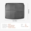 image:imageVEVOR Cargo Mat Compatible with Toyota Camry Hybrid 20182025 Precise Fit Odorless Durable Trunk Mat TPE Trunk Protector Replacement Black 1PCSFord Bronco Sport 20212024