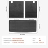 image:imageVEVOR Cargo Mat Compatible with Toyota Camry Hybrid 20182025 Precise Fit Odorless Durable Trunk Mat TPE Trunk Protector Replacement Black 1PCSHonda Pilot 20162024