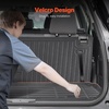image:imageVEVOR Cargo Mat Compatible with Toyota Camry Hybrid 20182025 Precise Fit Odorless Durable Trunk Mat TPE Trunk Protector Replacement Black 1PCSToyota KlugerHighlander 20202024