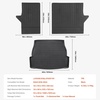 image:imageVEVOR Cargo Mat Compatible with Toyota Camry Hybrid 20182025 Precise Fit Odorless Durable Trunk Mat TPE Trunk Protector Replacement Black 1PCSToyota RAV4 20192024