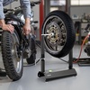 image:imageVEVOR Motorcycle Wheel Balancer Tire Balancer amp Truing Stand for Hollow amp Solid Axle Wheels HeavyDuty Design with Adjustable Cones and Truing Pointer for Sport and Dirt BikesHollow Axle