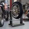 image:imageVEVOR Motorcycle Wheel Balancer Tire Balancer amp Truing Stand for Hollow amp Solid Axle Wheels HeavyDuty Design with Adjustable Cones and Truing Pointer for Sport and Dirt BikesHollow  Solid Axle