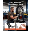 image:imageVEVOR Motorcycle Wheel Balancer Tire Balancer amp Truing Stand for Hollow amp Solid Axle Wheels HeavyDuty Design with Adjustable Cones and Truing Pointer for Sport and Dirt BikesHollow Axle