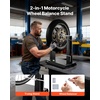 image:imageVEVOR Motorcycle Wheel Balancer Tire Balancer amp Truing Stand for Hollow amp Solid Axle Wheels HeavyDuty Design with Adjustable Cones and Truing Pointer for Sport and Dirt BikesHollow  Solid Axle