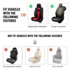 image:imageVEVOR Seat Covers Universal Car Seat Covers Full Set Seats Front and Rear Seat 13pcs Faux Leather Seat Cover Full Enclosed Design Detachable Headrest and Airbag Compatible for Most Car SUV TruckGray