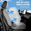 image:imageVEVOR Seat Covers Universal Car Seat Covers Full Set Seats Front and Rear Seat 13pcs Faux Leather Seat Cover Full Enclosed Design Detachable Headrest and Airbag Compatible for Most Car SUV TruckGray