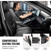 image:imageVEVOR Seat Covers Universal Car Seat Covers Full Set Seats Front and Rear Seat 13pcs Faux Leather Seat Cover Full Enclosed Design Detachable Headrest and Airbag Compatible for Most Car SUV TruckBlack
