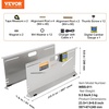 image:imageVEVOR Wheel Alignment Tool 2Pack Toe Plates CamberCasterToe Gauge 01 Accuracy Stainless Steel Tool Plate Magnetic Slots and 6 Alignment Rods Includes 2 Measuring Tapes amp Conversion ChartWith Digital Camber Gauge