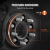 image:imageVEVOR Wheel Spacers 2 6x55 Wheel Adapters 6 Lug Forged Spacer 781 mm Bore Hubcentric M14 x15 Studs Spacers Fit for 19842018 Chevrolet GMC and Cadillac 4 PCS Black1