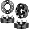 image:imageVEVOR Wheel Spacers 2 6x55 Wheel Adapters 6 Lug Forged Spacer 781 mm Bore Hubcentric M14 x15 Studs Spacers Fit for 19842018 Chevrolet GMC and Cadillac 4 PCS Black2