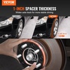 image:imageVEVOR Wheel Spacers 2 6x55 Wheel Adapters 6 Lug Forged Spacer 781 mm Bore Hubcentric M14 x15 Studs Spacers Fit for 19842018 Chevrolet GMC and Cadillac 4 PCS Black1