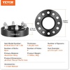 image:imageVEVOR Wheel Spacers 2 6x55 Wheel Adapters 6 Lug Forged Spacer 781 mm Bore Hubcentric M14 x15 Studs Spacers Fit for 19842018 Chevrolet GMC and Cadillac 4 PCS Black15