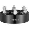 image:imageVEVOR Wheel Spacers 2 6x55 Wheel Adapters 6 Lug Forged Spacer 781 mm Bore Hubcentric M14 x15 Studs Spacers Fit for 19842018 Chevrolet GMC and Cadillac 4 PCS Black2