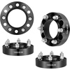 image:imageVEVOR Wheel Spacers 2 6x55 Wheel Adapters 6 Lug Forged Spacer 781 mm Bore Hubcentric M14 x15 Studs Spacers Fit for 19842018 Chevrolet GMC and Cadillac 4 PCS Black15