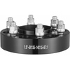 image:imageVEVOR Wheel Spacers 2 6x55 Wheel Adapters 6 Lug Forged Spacer 781 mm Bore Hubcentric M14 x15 Studs Spacers Fit for 19842018 Chevrolet GMC and Cadillac 4 PCS Black15