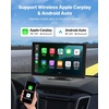 image:imageVEVOR Wireless Car Stereo 9Inch HD Portable Radio Touch Screen Compatible with Apple CarPlay amp Android Auto CarPlay Screen with Backup Camera Voice Control Mirror Link Bluetooth GPS Navigation