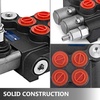 image:imageVevor 2 Spool Hydraulic Directional Control Valve Double Acting Control Valve 11 GPM 3600 PSI SAE Port for Tractors Loaders Tanks Black