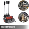 image:imageVevor 3 Spool Hydraulic Control Valve 11GPM Hydraulic Directional Control Valve Double Acting Hydraulic Valve for Tractors Loaders Tanks Black  Industrial amp Scientific