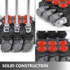 image:imageVevor 3 Spool Hydraulic Control Valve 11GPM Hydraulic Directional Control Valve Double Acting Hydraulic Valve for Tractors Loaders Tanks Black  Industrial amp Scientific