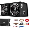 image:imageVEVOR 12 Powered Subwoofer with Builtin Amplifier 490W Peak Deep Bass Output Slim Enclosed Car Audio Subwoofer SpaceSaving Design Fits Truck SUV Trunk Complete Stereo System2400W Peak