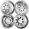 image:imageVEVOR 16inch Wheel Simulators 304 Stainless Steel Wheel Simulator Kit with Mirror Polished Finish 2 Front and 2 Rear Wheel Covers Fit for Ford F350 19741998 4 pcs16