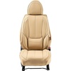 image:imageVEVOR Seat Covers Universal Car Seat Covers Full Set Seats Front and Rear Seat 13pcs Faux Leather Seat Cover Full Enclosed Design Detachable Headrest and Airbag Compatible for Most Car SUV TruckBeige