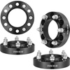 image:imageVEVOR Wheel Spacers 2 6x55 Wheel Adapters 6 Lug Forged Spacer 781 mm Bore Hubcentric M14 x15 Studs Spacers Fit for 19842018 Chevrolet GMC and Cadillac 4 PCS Black125
