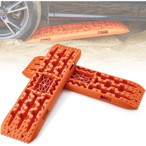 image:imageVEVOR 7 TON Traction Boards with TPR Material Recovery Boards for Offroad VehiclesCarsPickupsSUVsRVs Pair Tire Traction Mats on Snow Sand Mud and Loose Terrain Storage Bags Short BlackORANGE41