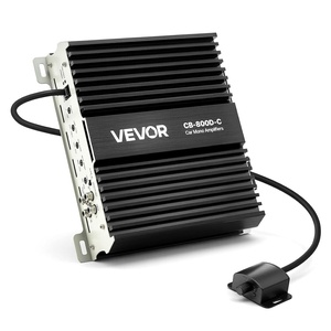 image:imageVEVOR Monoblock Car Amplifier 400W RMS MAX 124 Ohm Stable 1Channel Class D Car Audio Amplifier with Remote Subwoofer Level Control Low Pass Filter Bass Boost amp Phase Shift Volume Controller800W