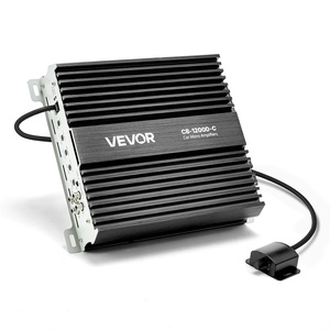 image:imageVEVOR Monoblock Car Amplifier 400W RMS MAX 124 Ohm Stable 1Channel Class D Car Audio Amplifier with Remote Subwoofer Level Control Low Pass Filter Bass Boost amp Phase Shift Volume Controller1200W