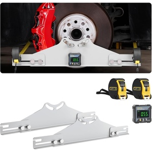 image:imageVEVOR Wheel Alignment Tool 2 PCS Stainless Steel Heavy Duty Toe Alignment Plates with 2 Measuring Tapes Accurate Automotive Wheel Tools for Home Use Compatible with Cars Trucks SUVs and VehicleStandard
