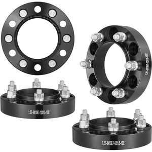 image:imageVEVOR Wheel Spacers 2 6x55 Wheel Adapters 6 Lug Forged Spacer 781 mm Bore Hubcentric M14 x15 Studs Spacers Fit for 19842018 Chevrolet GMC and Cadillac 4 PCS Black125