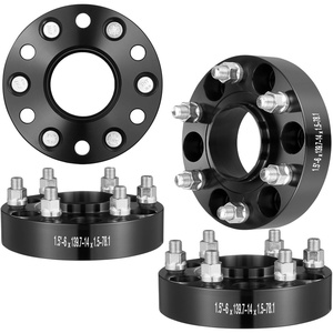 image:imageVEVOR Wheel Spacers 2 6x55 Wheel Adapters 6 Lug Forged Spacer 781 mm Bore Hubcentric M14 x15 Studs Spacers Fit for 19842018 Chevrolet GMC and Cadillac 4 PCS Black15