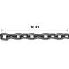 image:imageHappybuy 10FT Chain Sling 516 Inch X 10 FT Engine Lift Chain G80 Alloy Steel Engine Chain Hoist Lifts 3 Ton with 4 Leg Grab Hooks Used in Mining Machinery Ports Building10FT