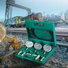 image:imageHydraulic Pressure Test Kit 250400600bar 3 Gauges 11 Test Couplings 3 Test Hoses Excavator Hydraulic Test Gauge Set with Portable Carrying Case for Excavator Tractors Construction Machinery  Excavator Hydraulic Test Gauge Set with Portable Carrying Case for Excavator Tractors Compressors Construction Machinery3 Gauges 6 Test Couplings
