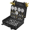 image:imageHydraulic Pressure Test Kit 250400600bar 3 Gauges 11 Test Couplings 3 Test Hoses Excavator Hydraulic Test Gauge Set with Portable Carrying Case for Excavator Tractors Construction Machinery  Excavator Hydraulic Test Gauge Set with Portable Carrying Case for Excavator Tractors Compressors Construction Machinery5 Gauges 13 Couplings