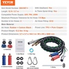 image:imageVEVOR 12FT Semi Truck Air Lines Kit 3in1 Air Hoses amp ABS Power Line for Semi Truck Trailer Tractor 7Way Plug Electrical Cord Cable and Rubber Air Lines Hose Assembly Kit with Hook amp Teflon Tapewith Glad Hands