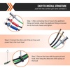 image:imageVEVOR 12FT Semi Truck Air Lines Kit 3in1 Air Hoses amp ABS Power Line for Semi Truck Trailer Tractor 7Way Plug Electrical Cord Cable and Rubber Air Lines Hose Assembly Kit with Hook amp Teflon Tapewith Glad Hands