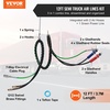 image:imageVEVOR 12FT Semi Truck Air Lines Kit 3in1 Air Hoses amp ABS Power Line for Semi Truck Trailer Tractor 7Way Plug Electrical Cord Cable and Rubber Air Lines Hose Assembly Kit with Hook amp Teflon Tapewith Glad Hands