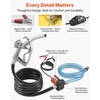 image:imageVEVOR 12V DC Fuel Transfer Pump 5 GPM Portable Electric Diesel Transfer Pump with Auto ShutOff Fuel Nozzle Long Inlet amp Outlet Hose 110 HP for Gasoline Kerosene Diesel Methanol Blends