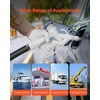 image:imageVEVOR 15 Inch Barb Automatic Fuel Nozzle with Swivel Max Flow Rate 37 GPM Auto Shut Off Diesel Gas Pump Nozzle with 3Speed Trigger Lock amp 15 Inch OD40 mm Spout for Gasoline Diesel KeroseneWhite