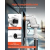 image:imageVEVOR 15 Inch Barb Automatic Fuel Nozzle with Swivel Max Flow Rate 37 GPM Auto Shut Off Diesel Gas Pump Nozzle with 3Speed Trigger Lock amp 15 Inch OD40 mm Spout for Gasoline Diesel KeroseneSilver