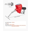 image:imageVEVOR 15 Inch Barb Automatic Fuel Nozzle with Swivel Max Flow Rate 37 GPM Auto Shut Off Diesel Gas Pump Nozzle with 3Speed Trigger Lock amp 15 Inch OD40 mm Spout for Gasoline Diesel KeroseneRed