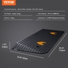 image:imageVEVOR 15 Rise Rubber Threshold Ramp 433 Wide Wheelchair Ramp oorway Natural Curb Ramp 33069Lbs Load Capacity NonSlip Textured Surface Rubber Curb Ramp for Wheelchair and Scooter