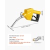 image:imageVEVOR 34Inch NPT Automatic Fuel Nozzle with Swivel Max Flow Rate 118 GPM Auto Shut Off Diesel Gas Pump Nozzle with 3Speed Trigger Lock amp 078 in OD20 mm Spout for Gasoline Diesel KeroseneYellow